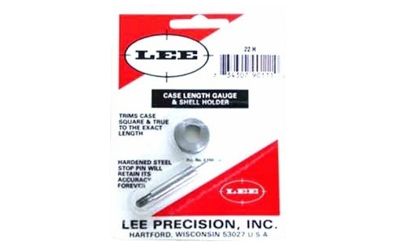 Lee Precision Lee length gauge/ shellholder, .22 hornet